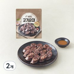 [로켓프레시] 려강 고기순대 300g + 훈제용 겨자소스 12g