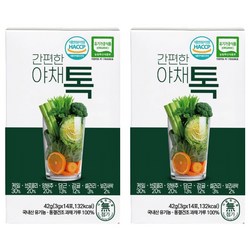 산마을 간편한 야채톡 14p, 2개, 42g