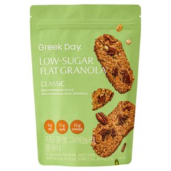 그릭데이 저당 플랫 그래놀라 클래식, 135g, 1개