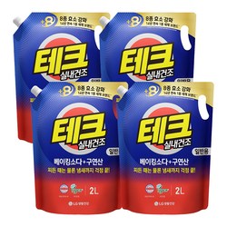 테크 베이킹소다 플러스 구연산 실내건조 액체세제 일반용 리필