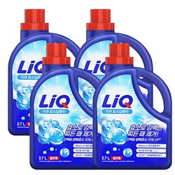 애경 리큐 효소 부스터10 일반용 액체세제 용기형 -H.C, 4개, 2.7L