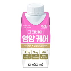 () 그린비아 영양케어 구수한맛 완전균형영양식 200mlx18팩