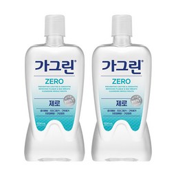 가그린 제로 구강청결제, 1.2L 2개 세트로 건강한 입속을 지키세요!