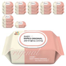 코멧 오리지널 아기물티슈 캡형, 믿고 쓰는 유아용 물티슈!