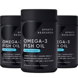 스포츠리서치 야생포획 알래스카산 명태 오메가-3 피쉬 오일의 모든 것