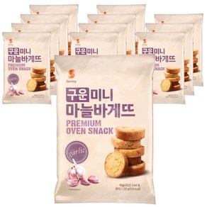 삼립 구운 미니 마늘 바게뜨, 120g, 12개