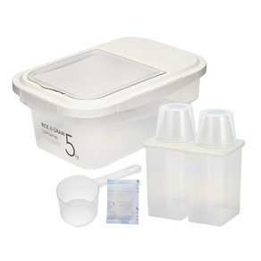 씨밀렉스 라이스키퍼 쌀통 5kg + 950ml 잡곡통 2p