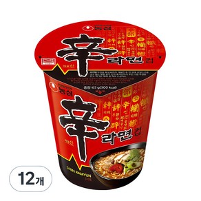 신라면 컵 65g, 12개