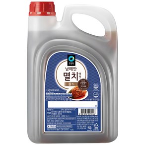 청정원 남해안 멸치액젓 골드, 3kg, 1개