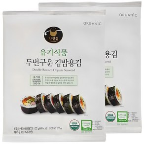 [만전김] 유기식품 구운 김밥김 22g(10매), 22g, 2개