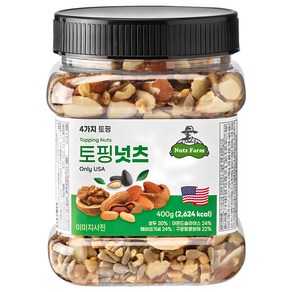 넛츠팜 토핑넛츠 믹스넛, 400g, 1개