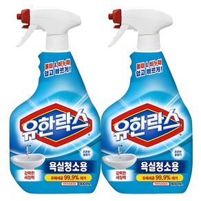 유한락스 욕실청소용 세정제, 900ml, 2개