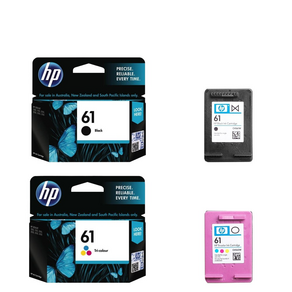 HP No.61 CH561WA CH562WA CH563WA CH564WA 프리미엄정품잉크, 정품 표준_검정컬러 세트, 1개