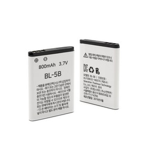 Coms 리튬이온 배터리(BL-5B) 800mAh 3.7V UB714, 1개