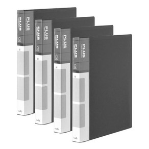 희망사무포인트 PP 2cm 미니 O링 바인더 3공, 흑색, 4개