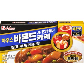 하우스식품주식회사 바몬드 분말카레 매운맛, 115g, 1개