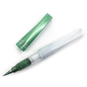 ZIG 메탈릭 브러쉬펜, GREEN, 1개