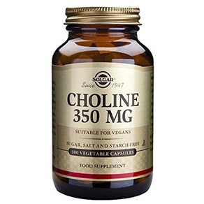솔가 콜린 350mg 글루텐 프리 무설탕 베지터블 캡슐, 1개, 100정