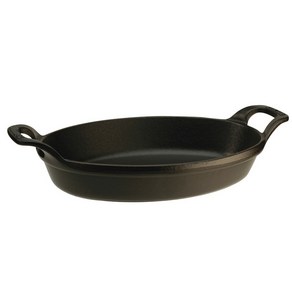 [텐바이텐] [스타우브] 타원형 스태커블 디쉬 28cm 블랙 ST302923, 기본