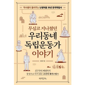 무심코 지나쳤던 우리동네 독립운동가 이야기:역사쌤이 들려주는 난생처음 35년 한국독립사