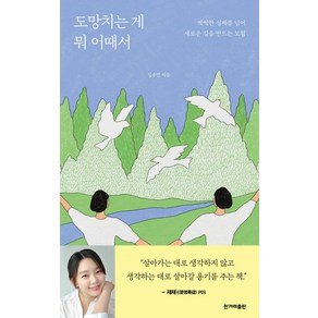 [한겨레출판]도망치는 게 뭐 어때서 : 씩씩한 실패를 넘어 새로운 길을 만드는 모험, 한겨레출판, 김수민