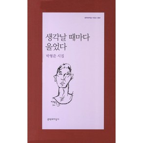 생각날 때마다 울었다, 문학과지성사, 박형준 저