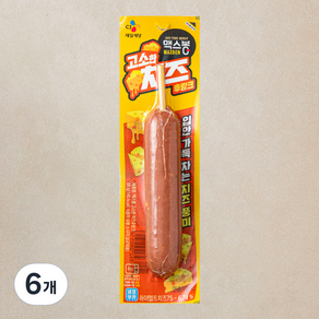 맥스봉 고소한 치즈 후랑크, 65g, 6개