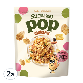 오리온 오!그래놀라팝 현미아몬드, 480g, 2개