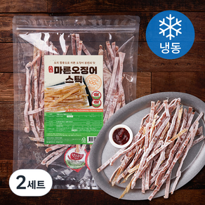 마른오징어 스틱 220g + 고추장 10g x 2p 세트 (냉동)