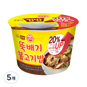 오뚜기 뚝배기 불고기밥 증량, 320g, 5개