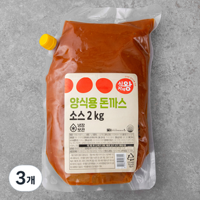 식자재왕 양식용 돈까스소스, 2kg, 3개