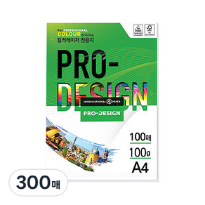 삼은파트너스 칼라레이저전용지 PoDesign 100g, A4, 300매