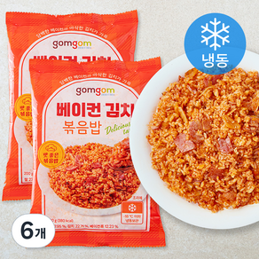 곰곰 베이컨 김치볶음밥 (냉동), 200g, 6개