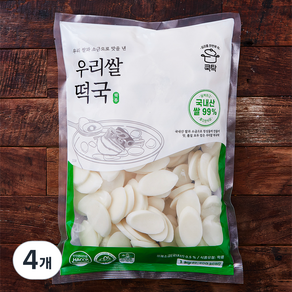 쿡탁 우리쌀 떡국, 1kg, 4개