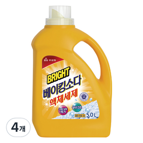 무궁화 브라이트 베이킹소다 액체세제, 5L, 4개