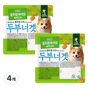 풀무원아미오 강아지 자연담은 간식 두부너겟, 80g, 4개, 두부맛