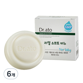 닥터아토 리얼 소프트 비누, 100g, 6개