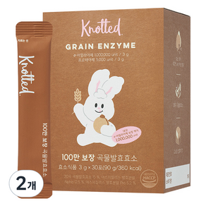 네추럴라이즈 노티드 100만 보장 곡물발효효소 30p, 90g, 2개