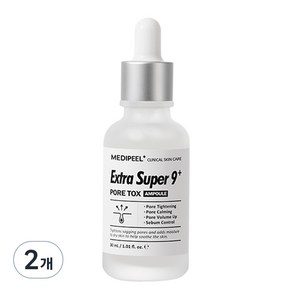 메디필 엑스트라 슈퍼9 플러스 포어 톡스 앰플, 2개, 30ml