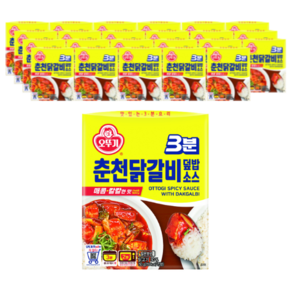 오뚜기3분 춘천닭갈비 덮밥소스, 150g, 24개