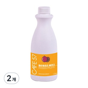 카페57 패션후르츠 베이스, 1.2kg, 2개