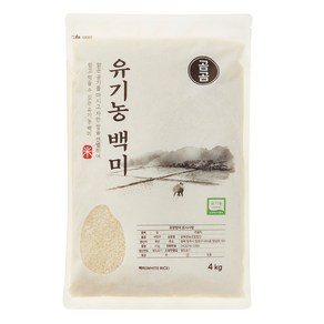 유기농 백미, 4kg, 1개