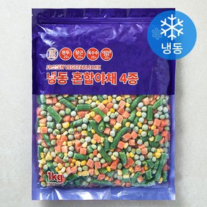 혼합야채 4종 세트 (냉동), 1세트, 1kg