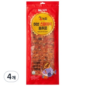 허브 스파이시 홍쥐포, 80g, 4개