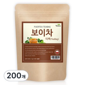 보탬 보이차 삼각 티백차, 1.2g, 100개입, 2개