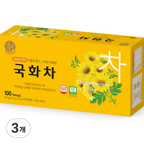 우리차 국화차 티백, 0.5g, 100개입, 3개