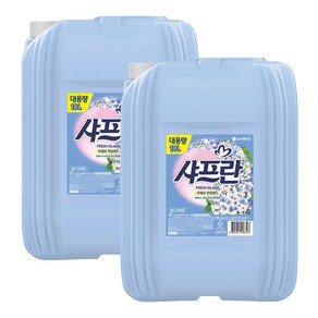 샤프란 프레쉬 아일랜드 대용량 섬유유연제 본품, 18L, 2개