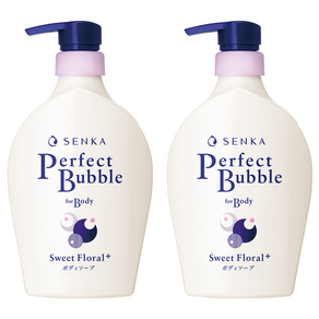 센카 퍼펙트 버블 포 바디워시 스위트 플로럴향, 500ml, 2개