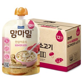 맘마밀 안심이유식 12개월, 100g, 10개