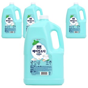 퐁퐁 베이킹소다 깔끔한 민트향, 3L, 4개